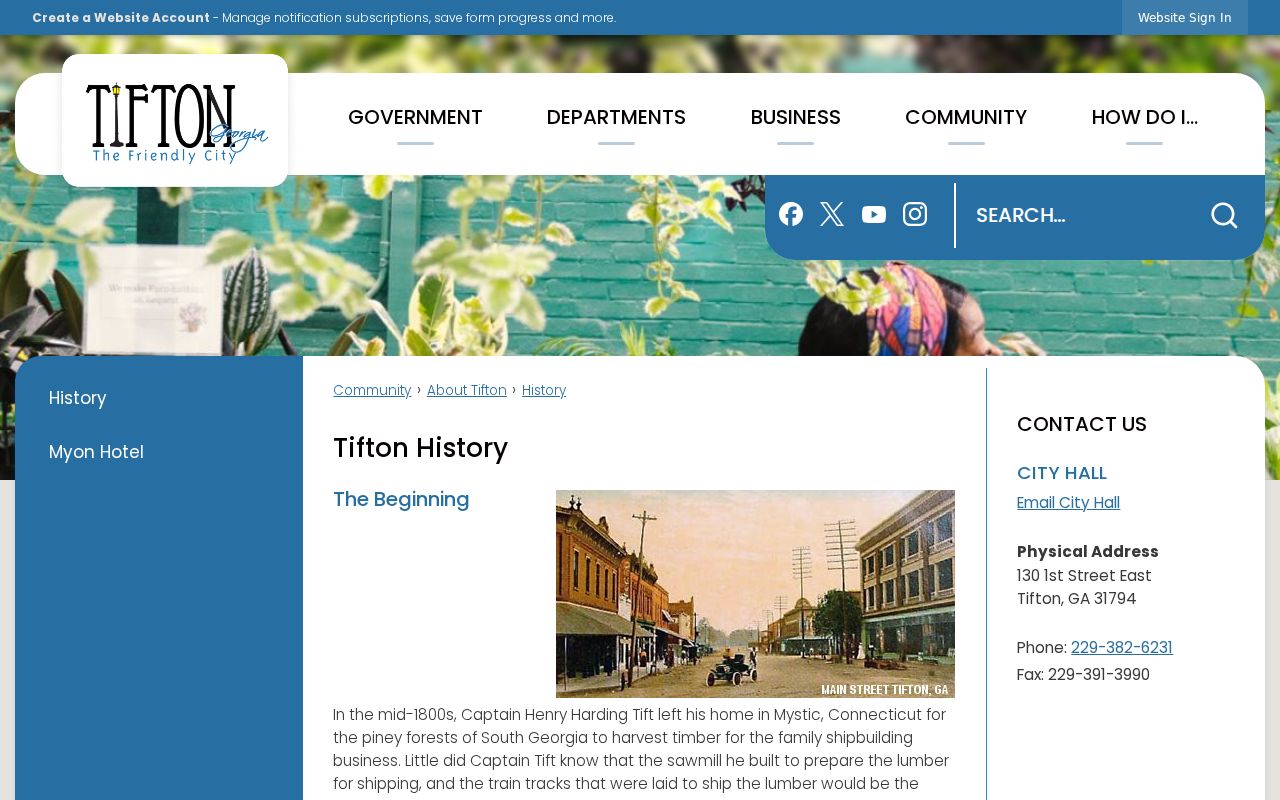 Tifton history behind Tift County court dockets