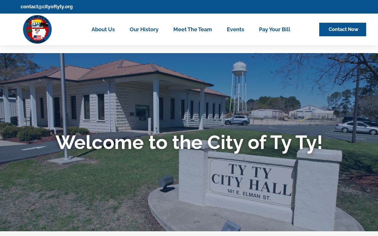 Ty Ty City Hall and clerk information